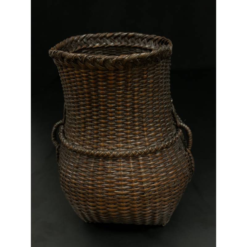 Old bamboo and rattan basket- Ms16622A