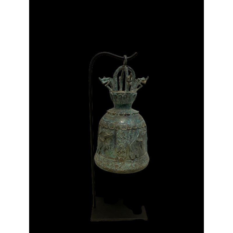 Bronze bell with metal stand- Ms15543 & Ms16785