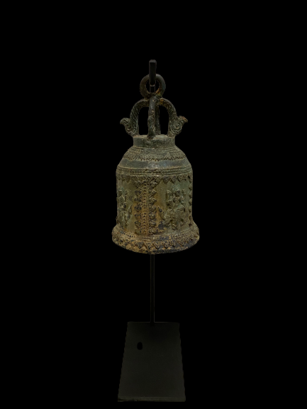 Bronze bell with metal stand- Ms15098 & Ms16785