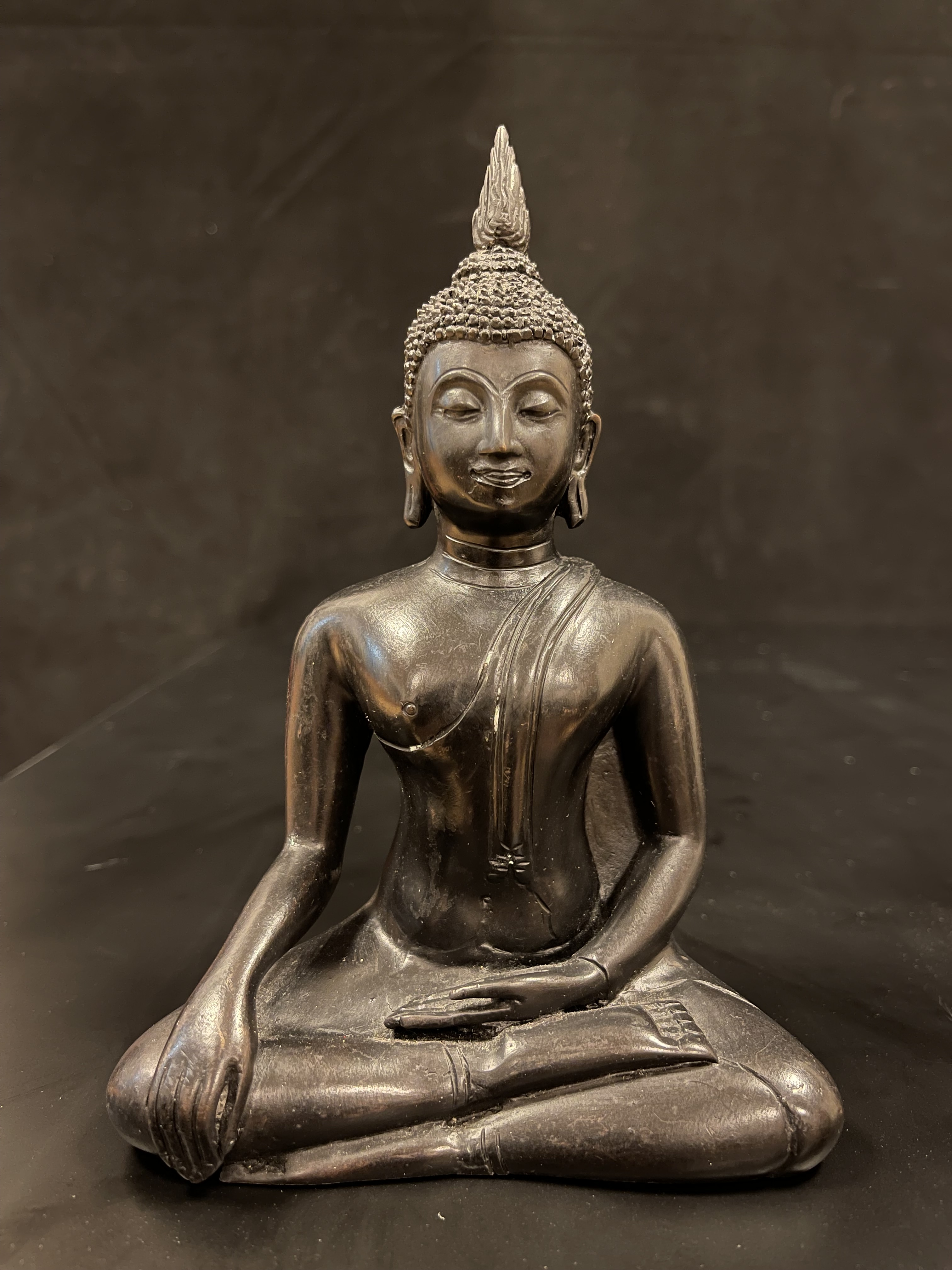 Black bronze Buddha- Ms8281